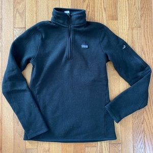 Patagonia Women’s Better Sweater 1/4-Zip Fleece, Size Small, Black Color